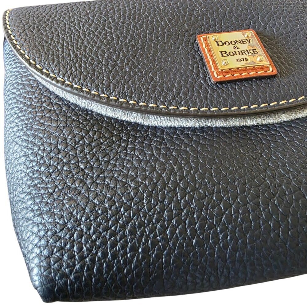 Dooney & Bourke Pebbled Leather Crossbody Saddle Bag Midnight Blue NWT - Picture 16 of 16